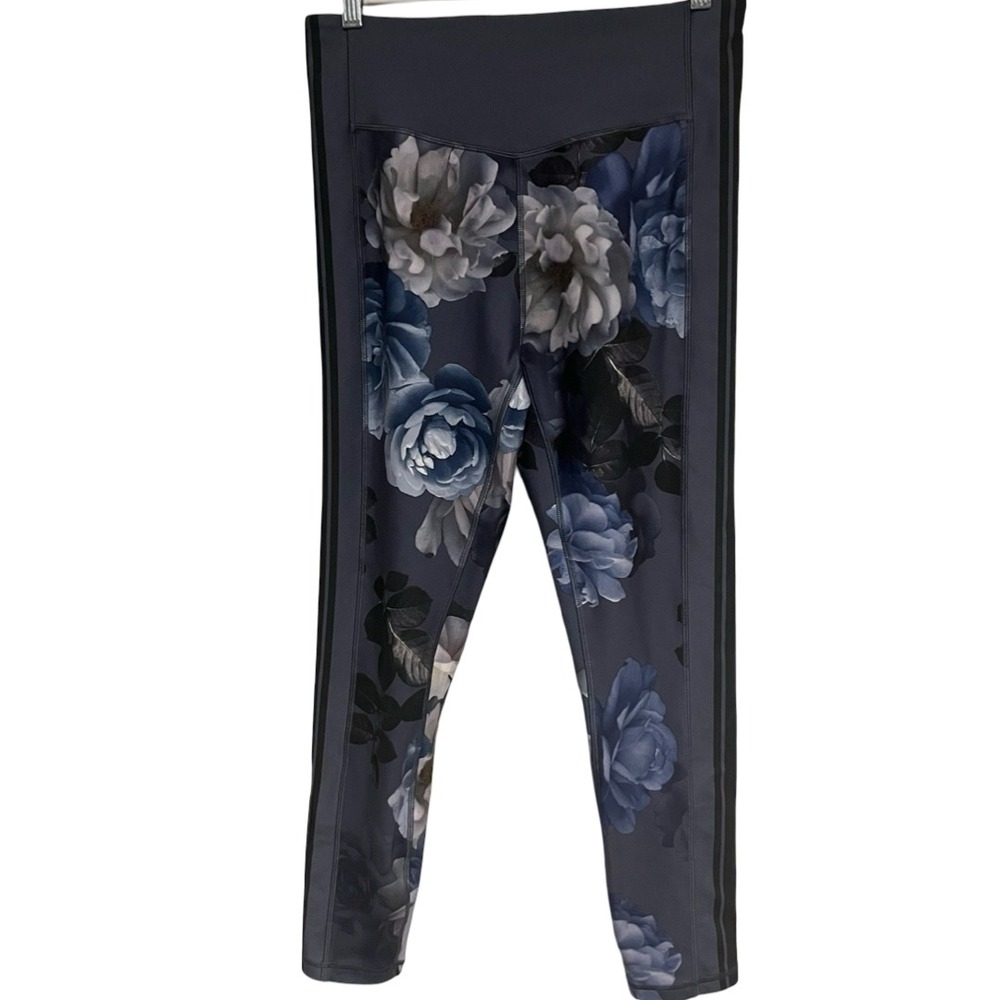 Johnny Was Active Womens Floral Rose Print Leggings Size L